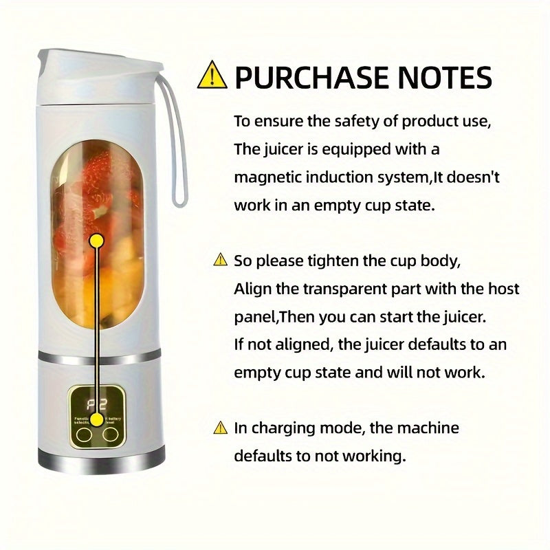 LED Display Portable Blender
