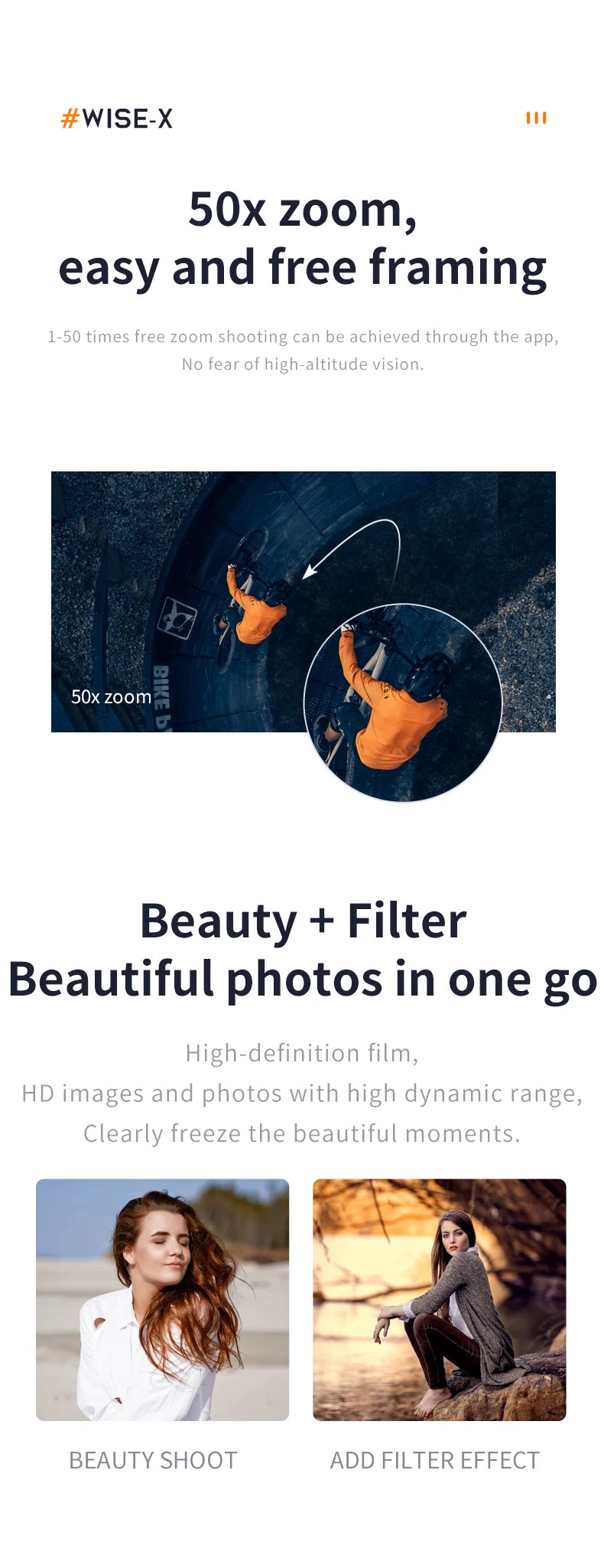 Wide Angle Dual Lens Drone