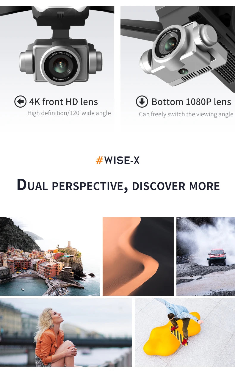 Wide Angle Dual Lens Drone