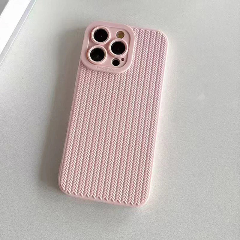 Woven Texture Silicone Case