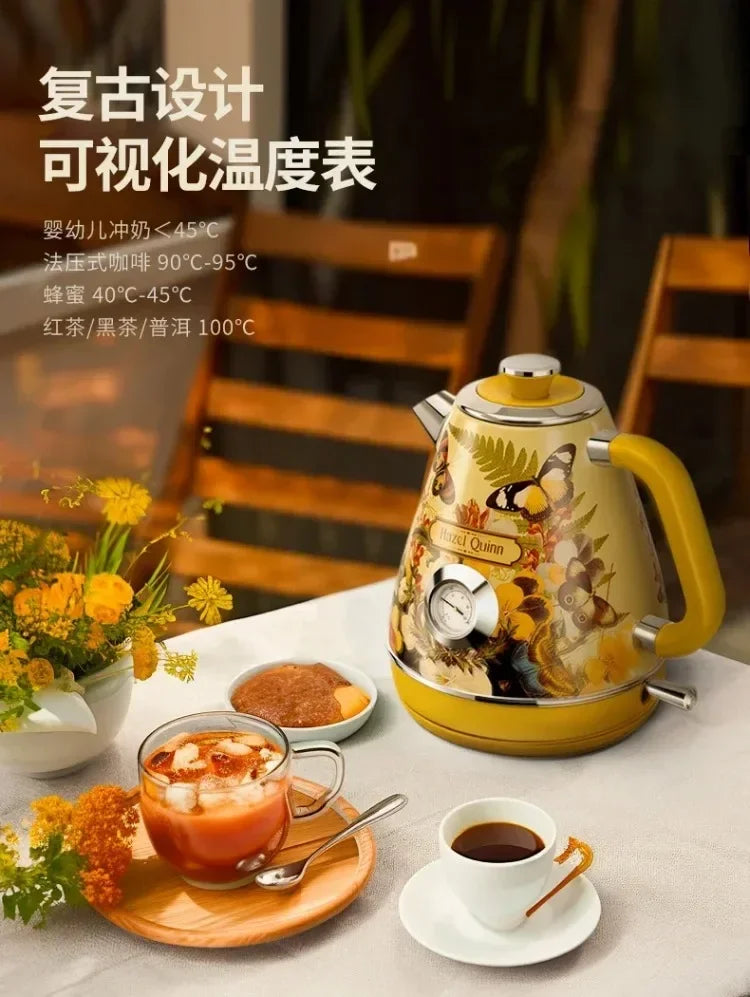 Hand-Painted Vintage Electric Kettle