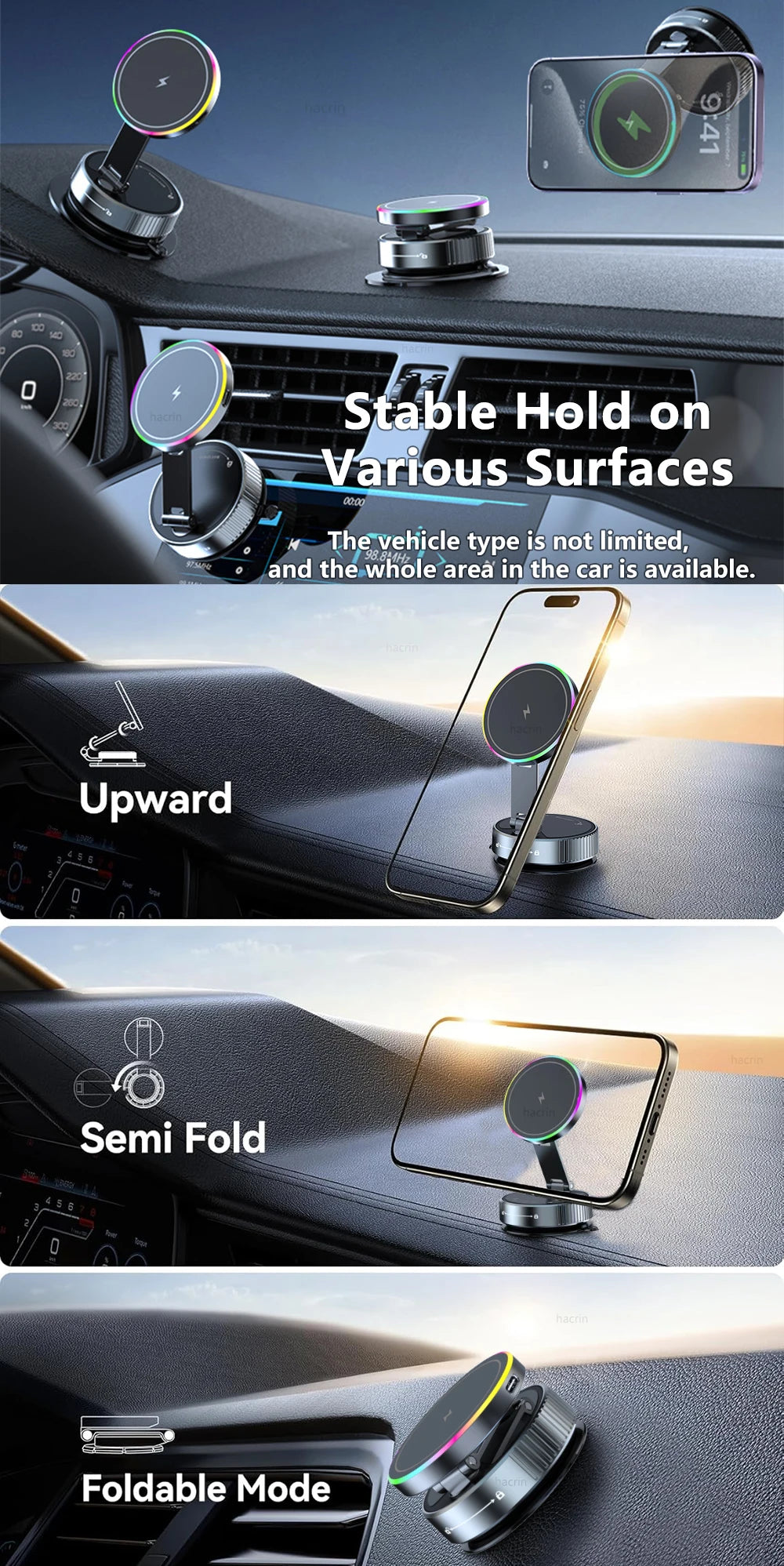 Adjustable Magnetic Suction Charger