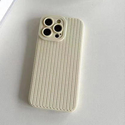 Woven Texture Silicone Case