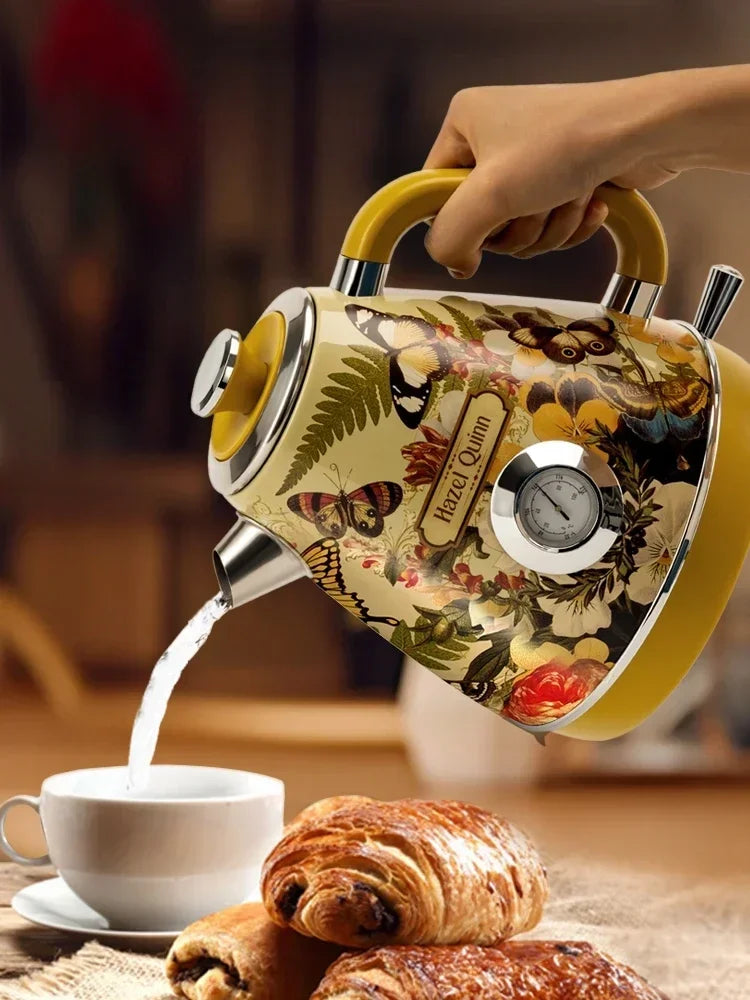 Hand-Painted Vintage Electric Kettle