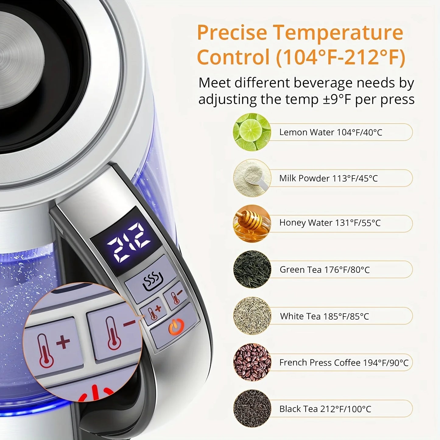 Temperature Control Tea Kettle