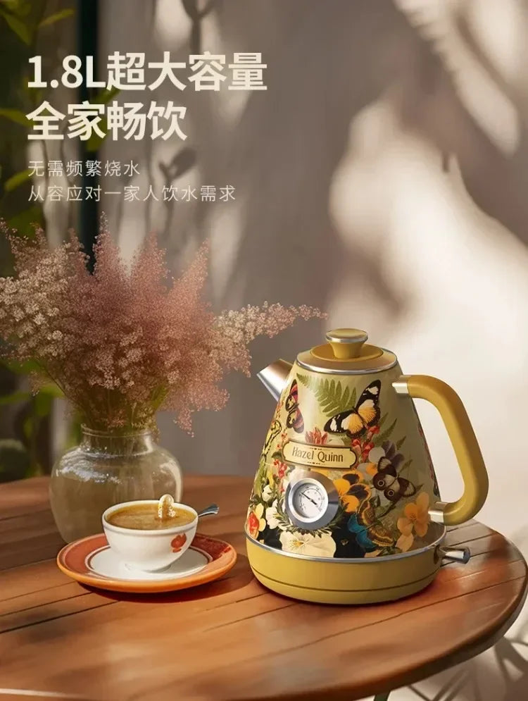 Hand-Painted Vintage Electric Kettle