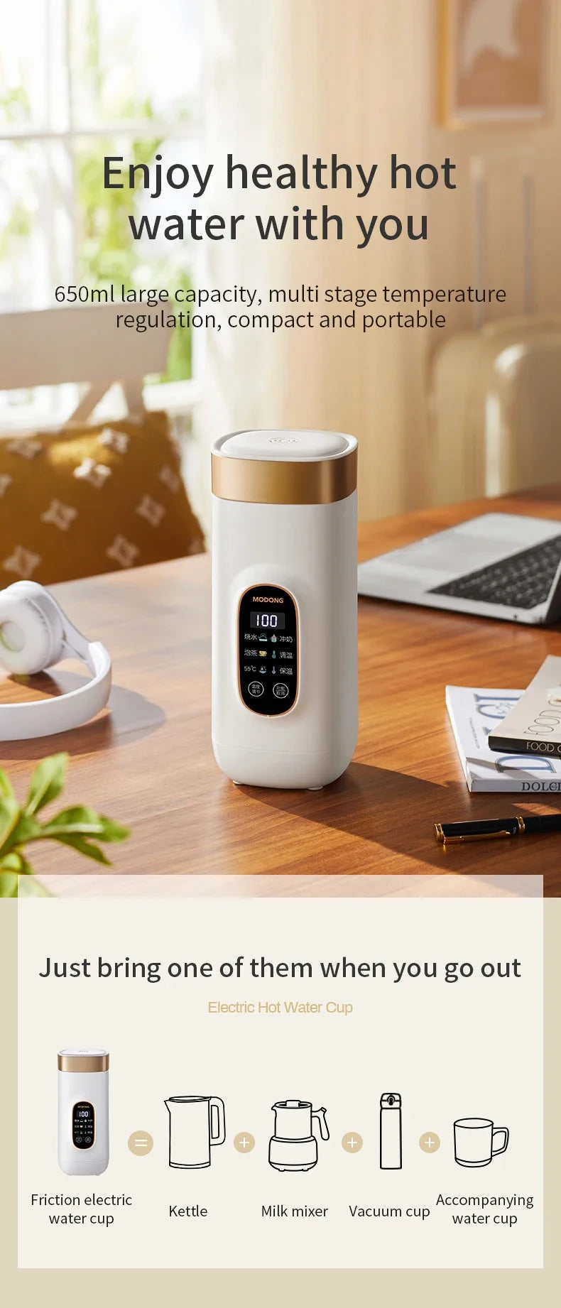 Smart Heating Travel Cup