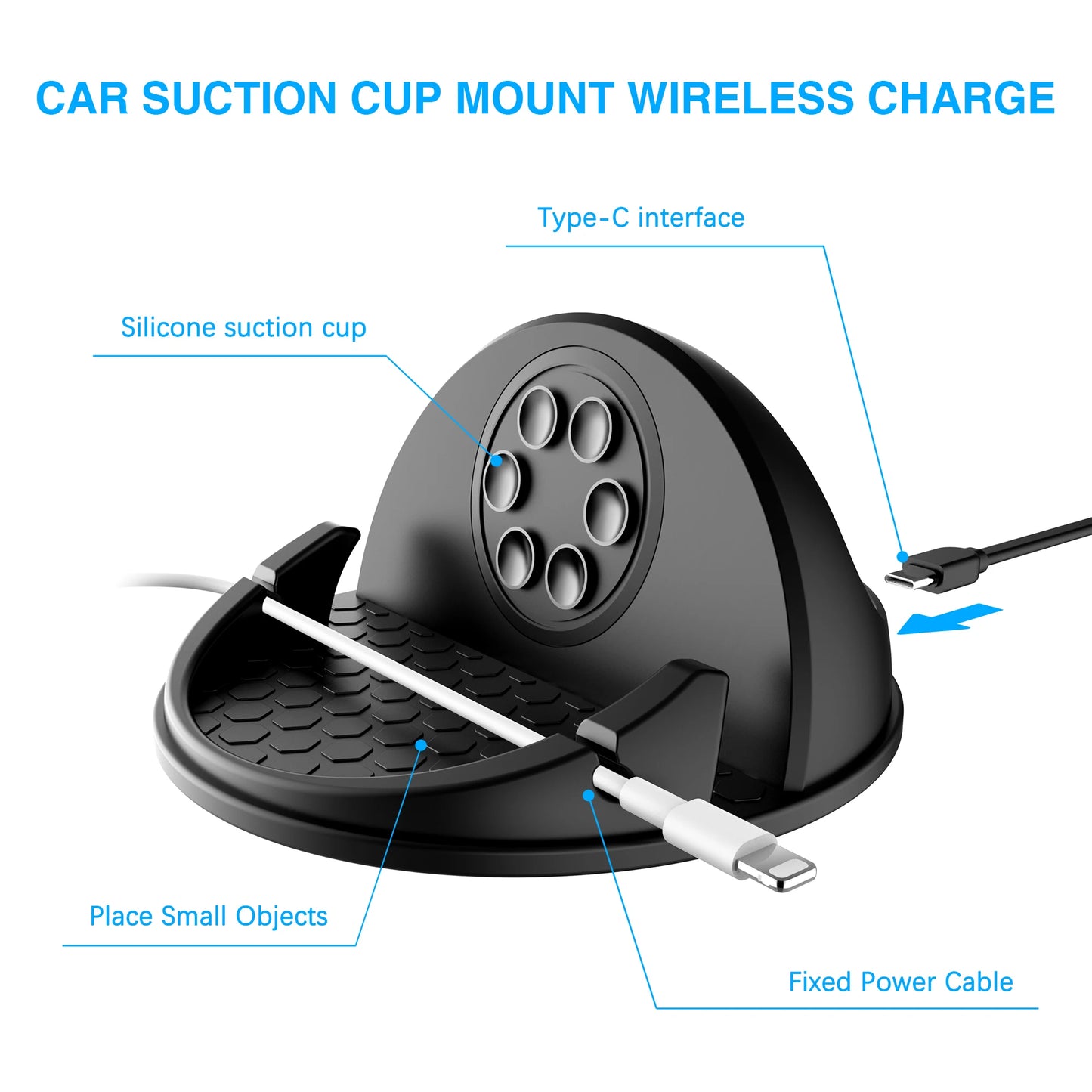 Non-Slip Wireless Car Charger