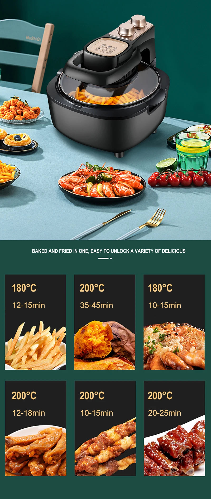 Large Capacity Smart Air Fryer