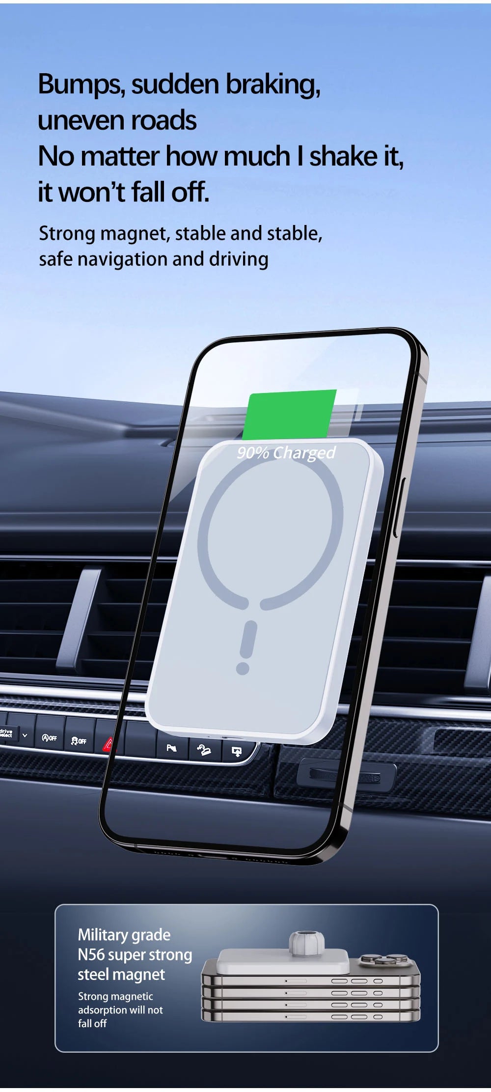 Fast MagSafe Car Charger