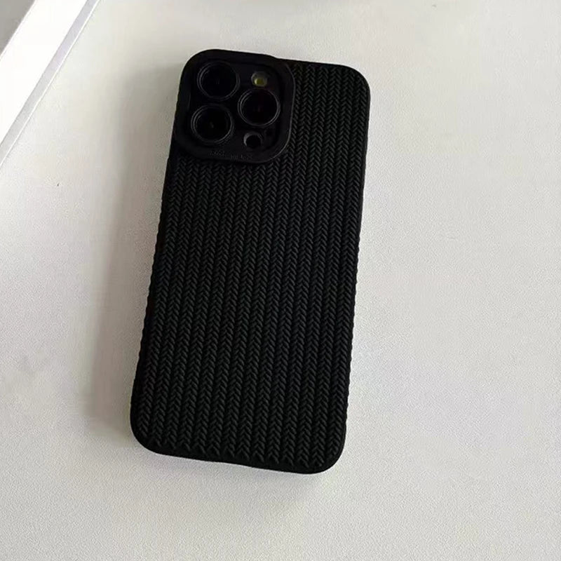 Woven Texture Silicone Case