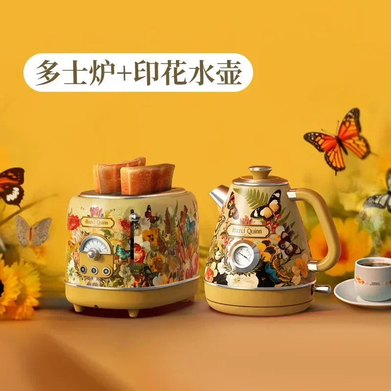 Hand-Painted Vintage Electric Kettle