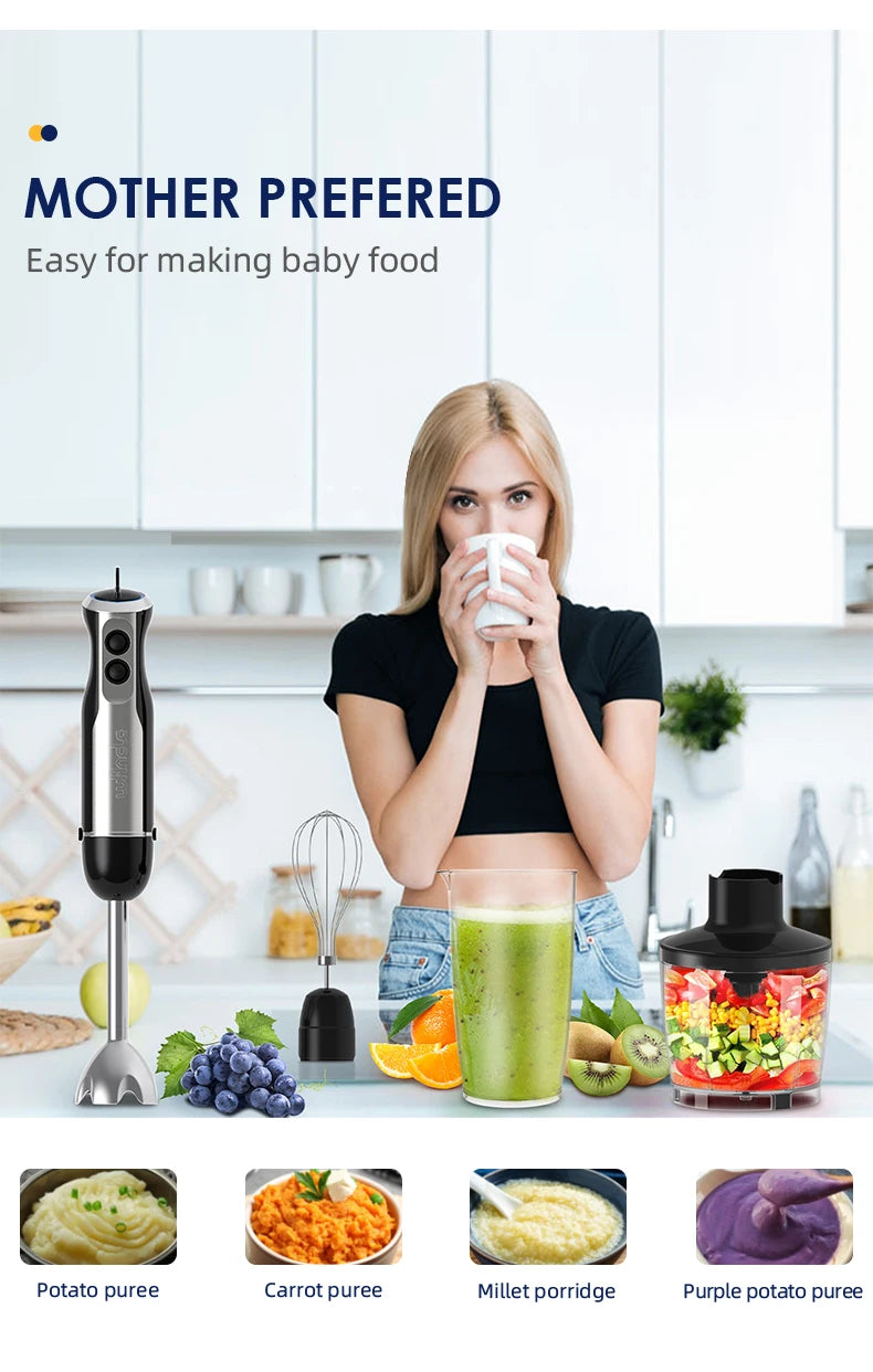Powerful 4-in-1 Hand Blender