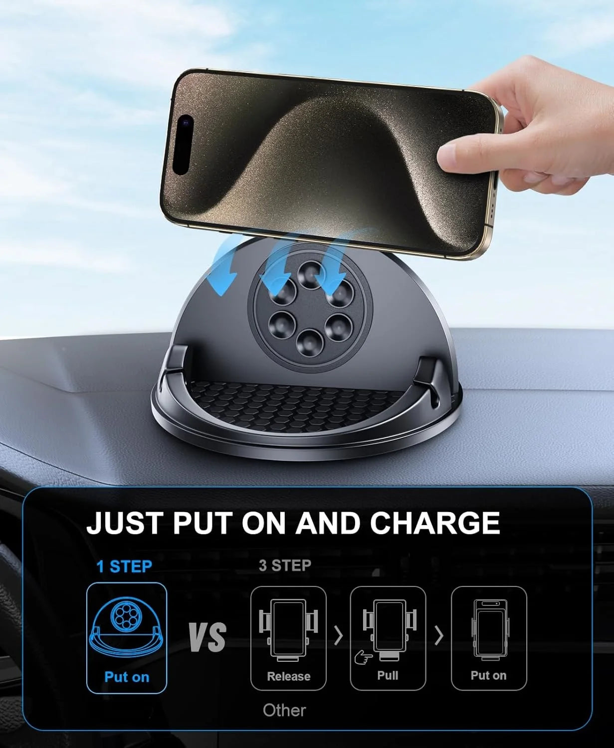 Non-Slip Wireless Car Charger
