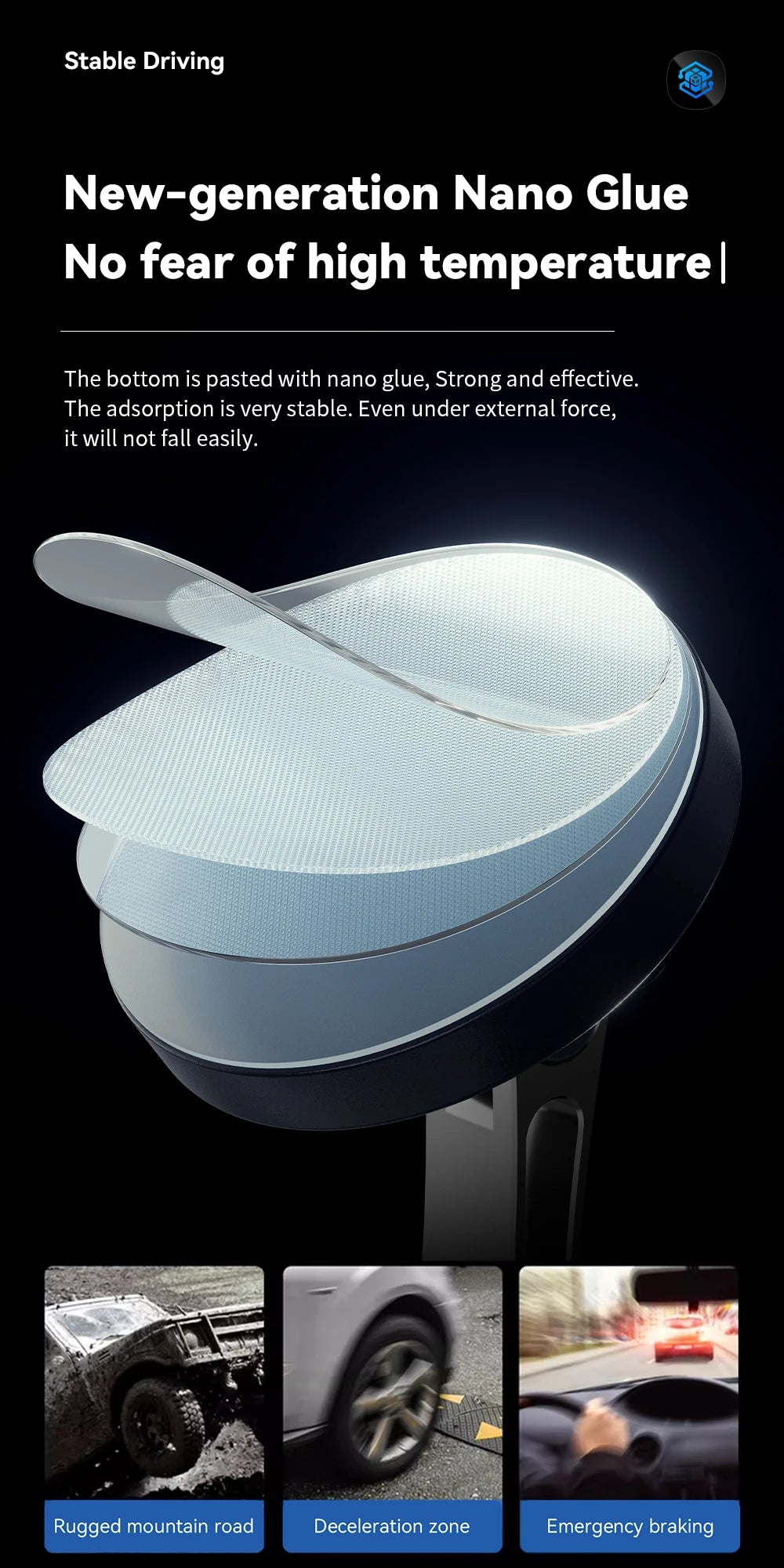 Easy-Paste Magnetic Charger Mount