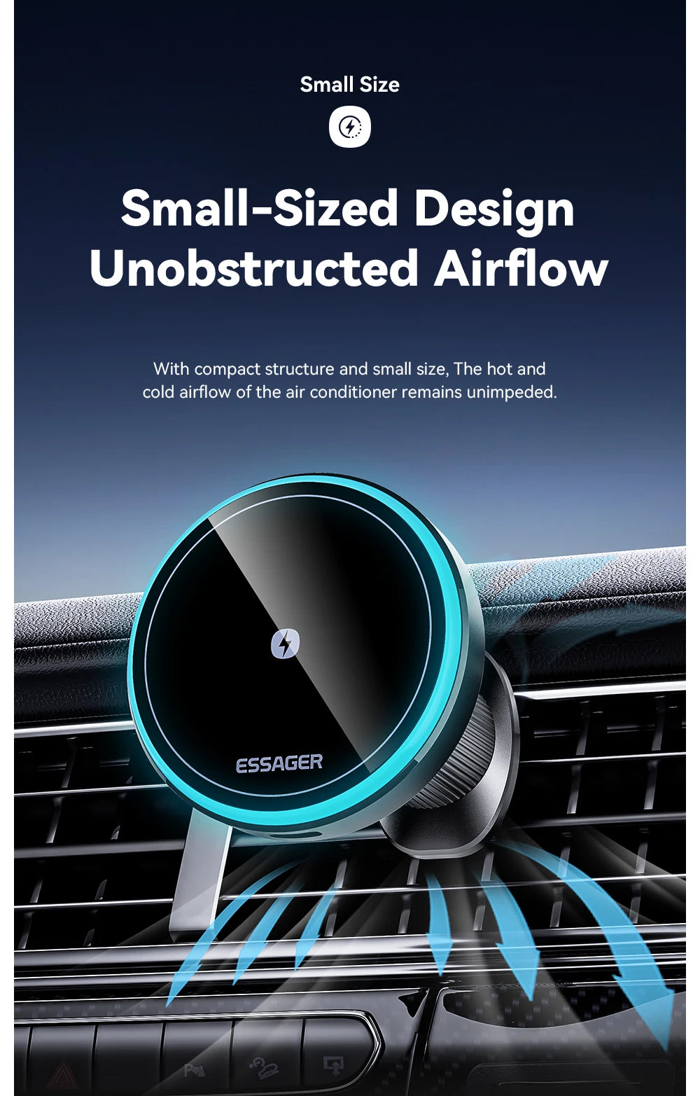 RGB Magnetic Charging Car Mount