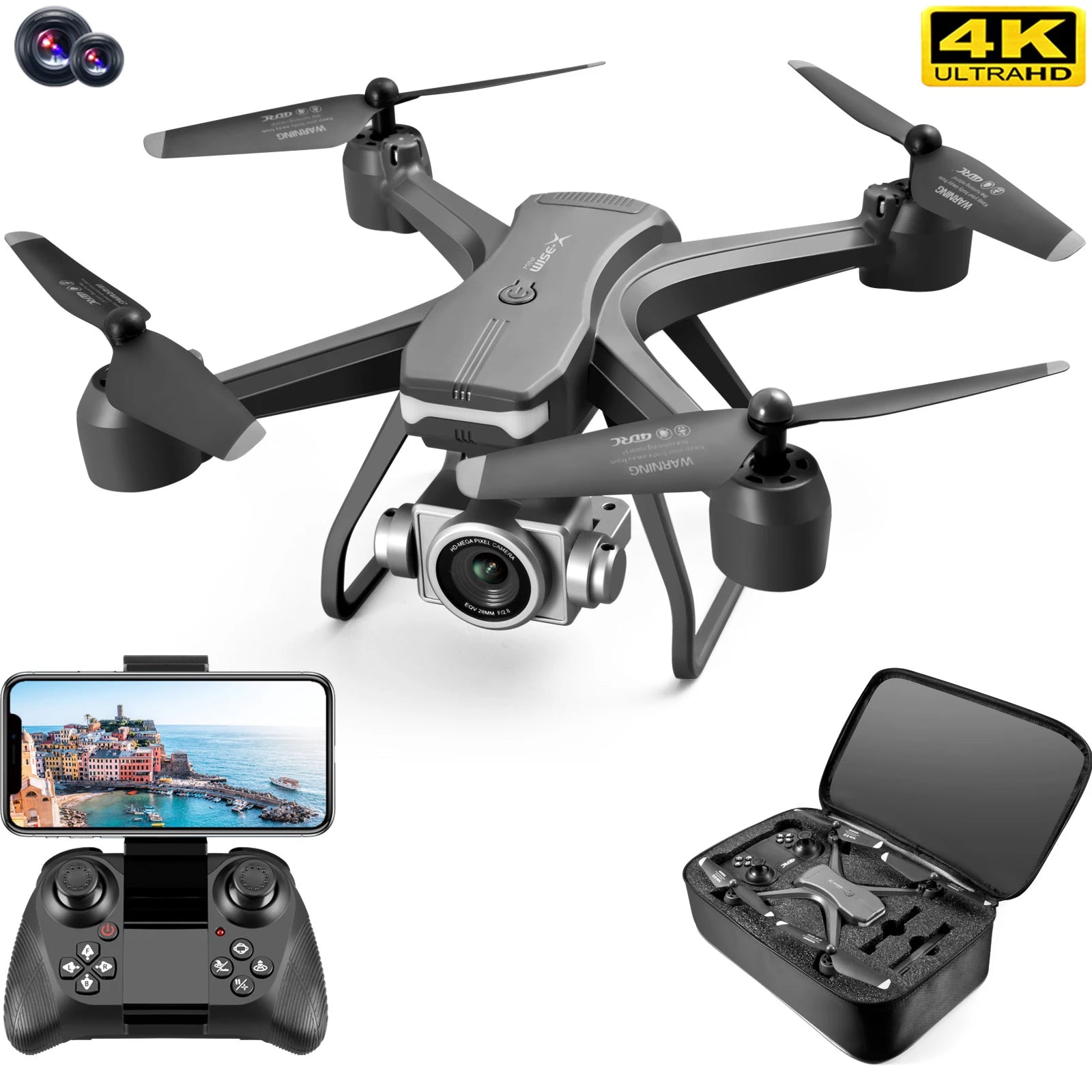 Wide Angle Dual Lens Drone