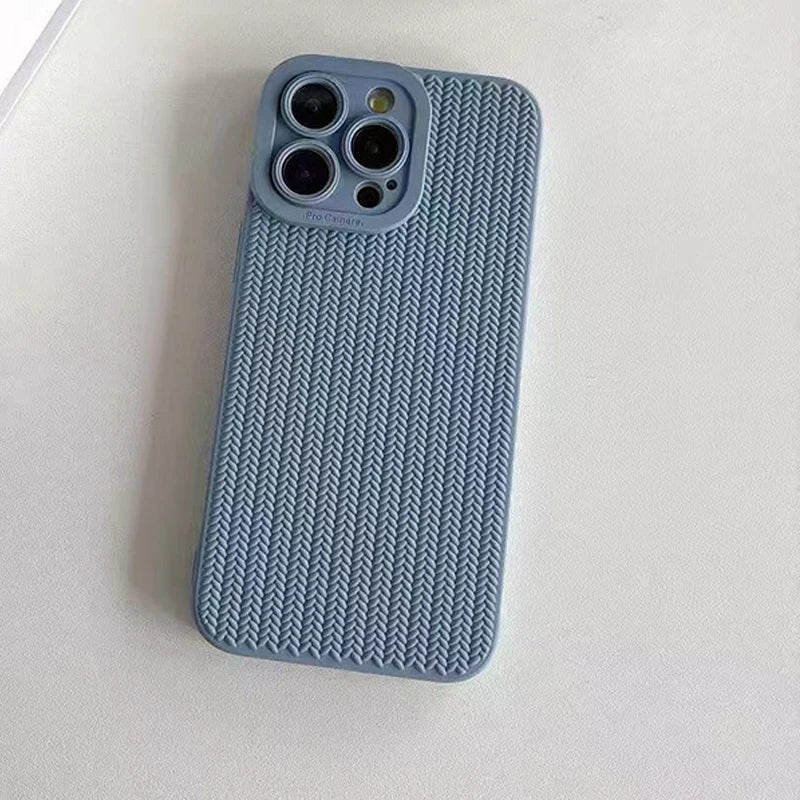 Woven Texture Silicone Case