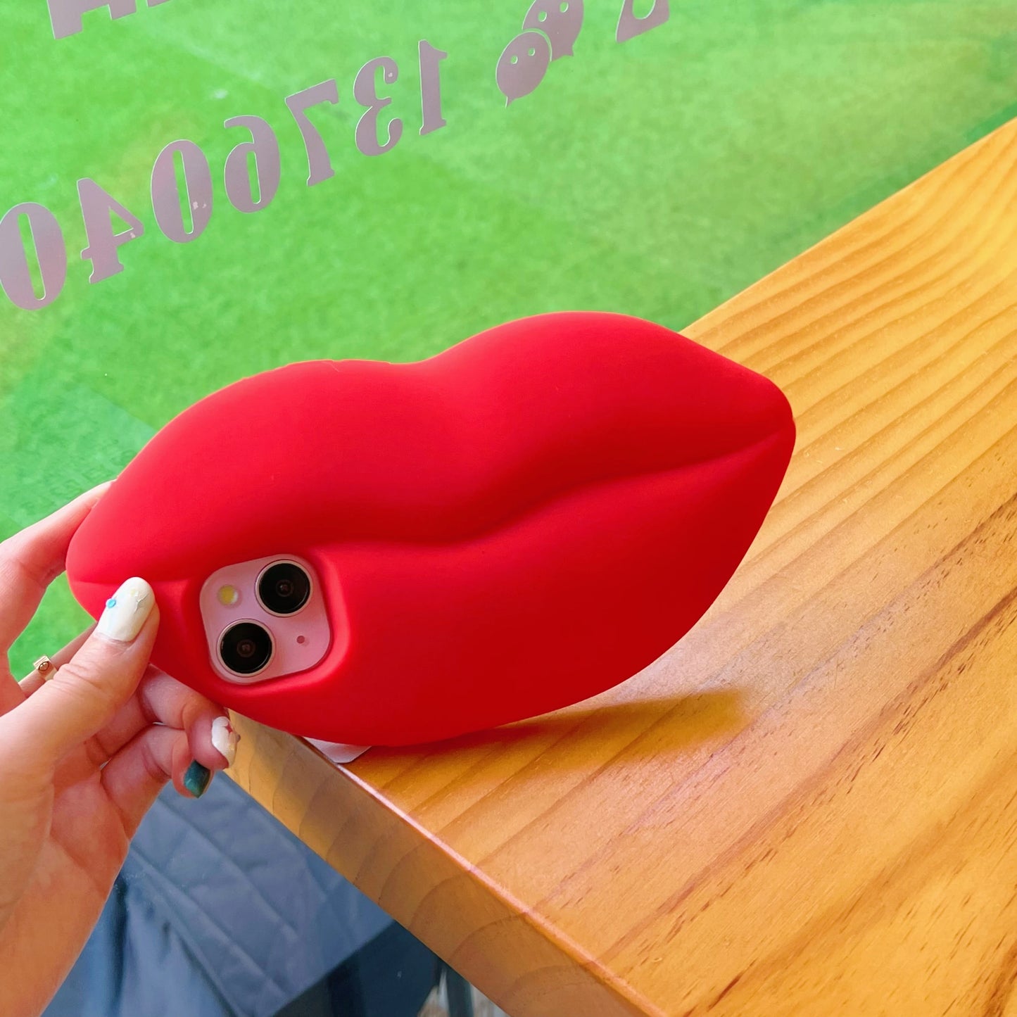 3D Red Lips Phone Case