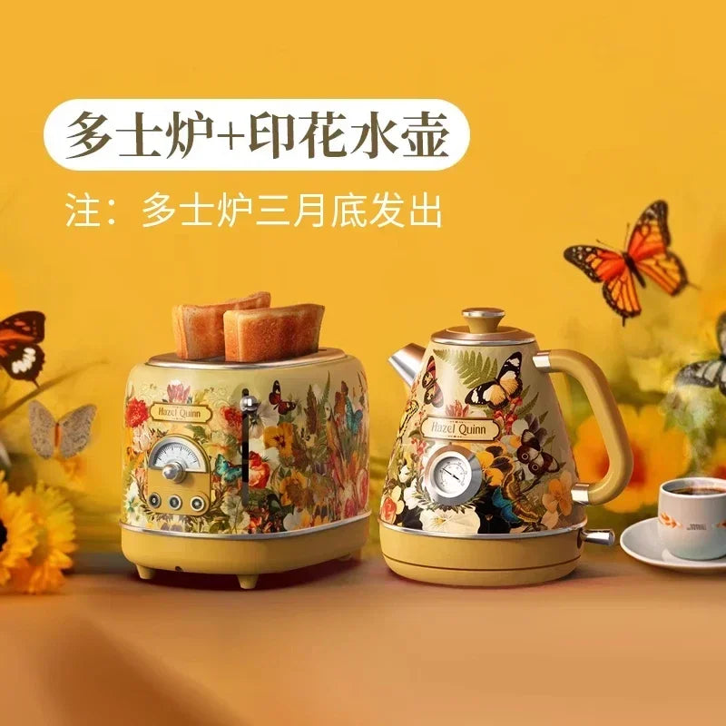 Hand-Painted Vintage Electric Kettle