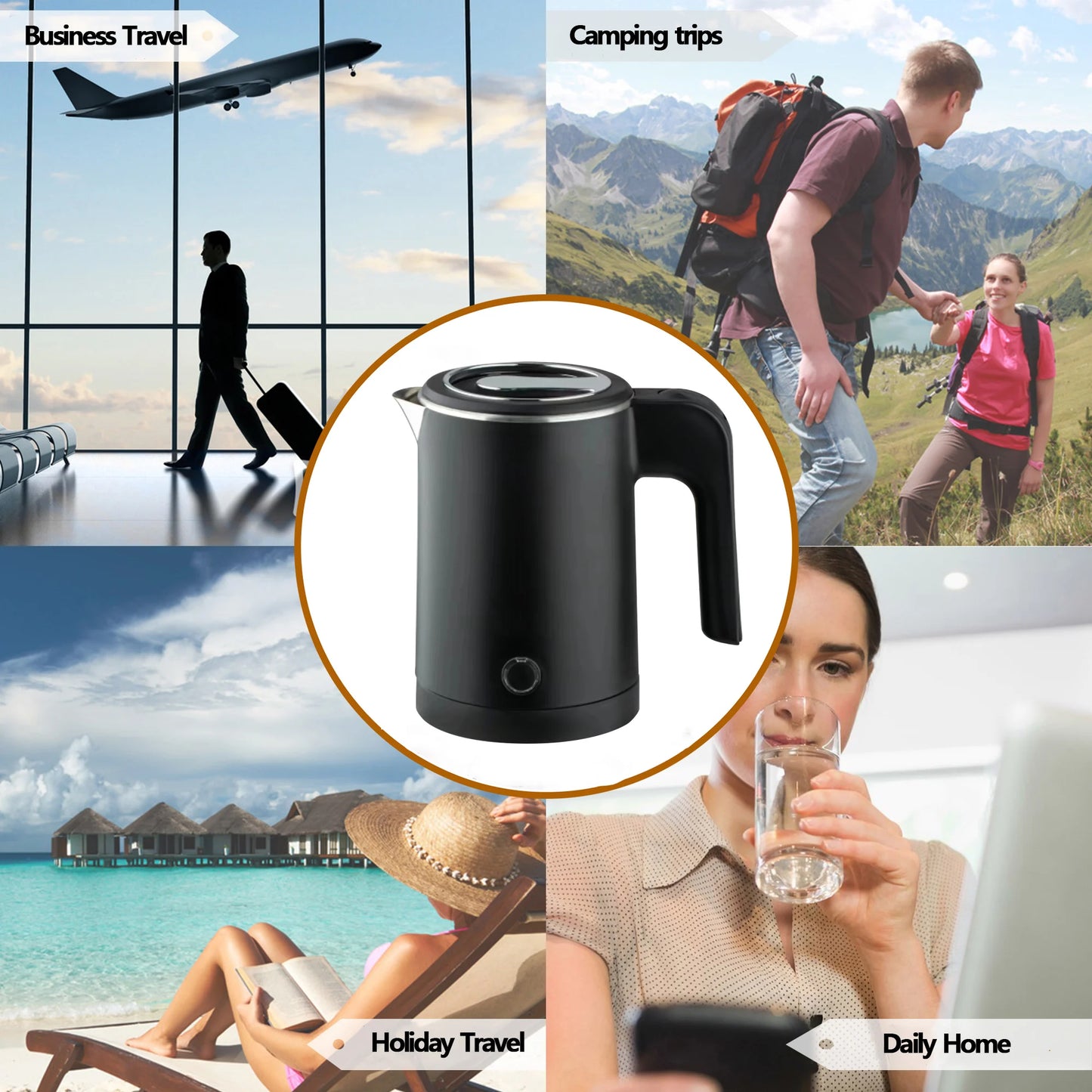 Compact Travel Electric Kettle