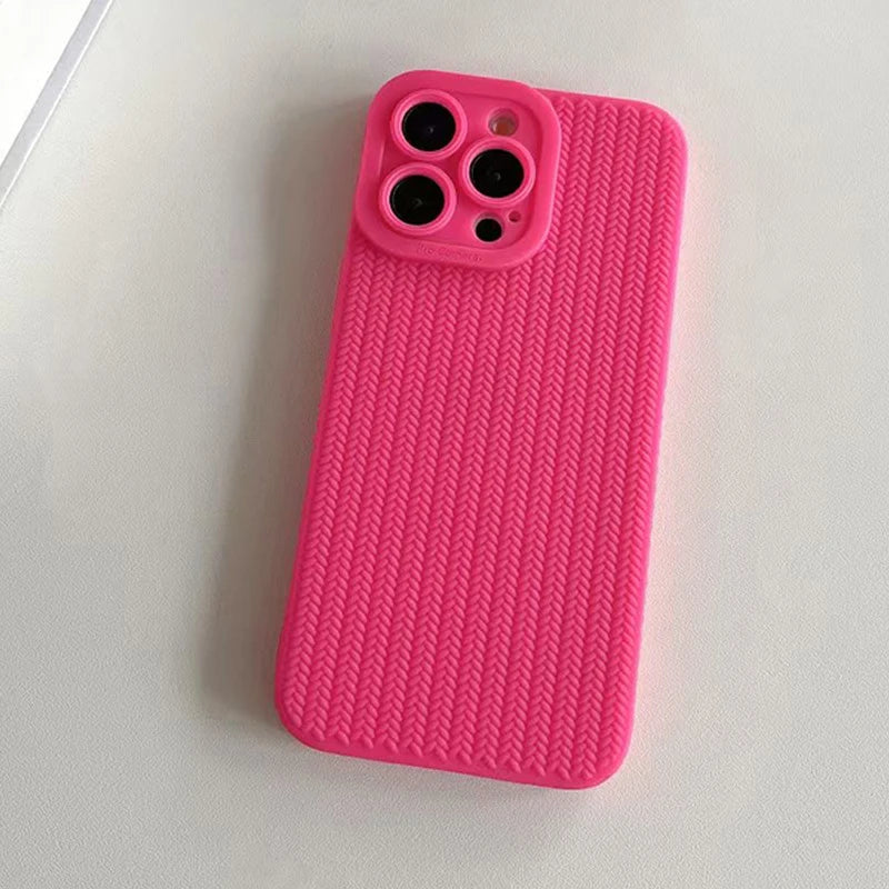 Woven Texture Silicone Case