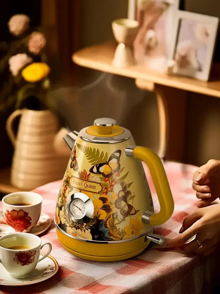 Hand-Painted Vintage Electric Kettle