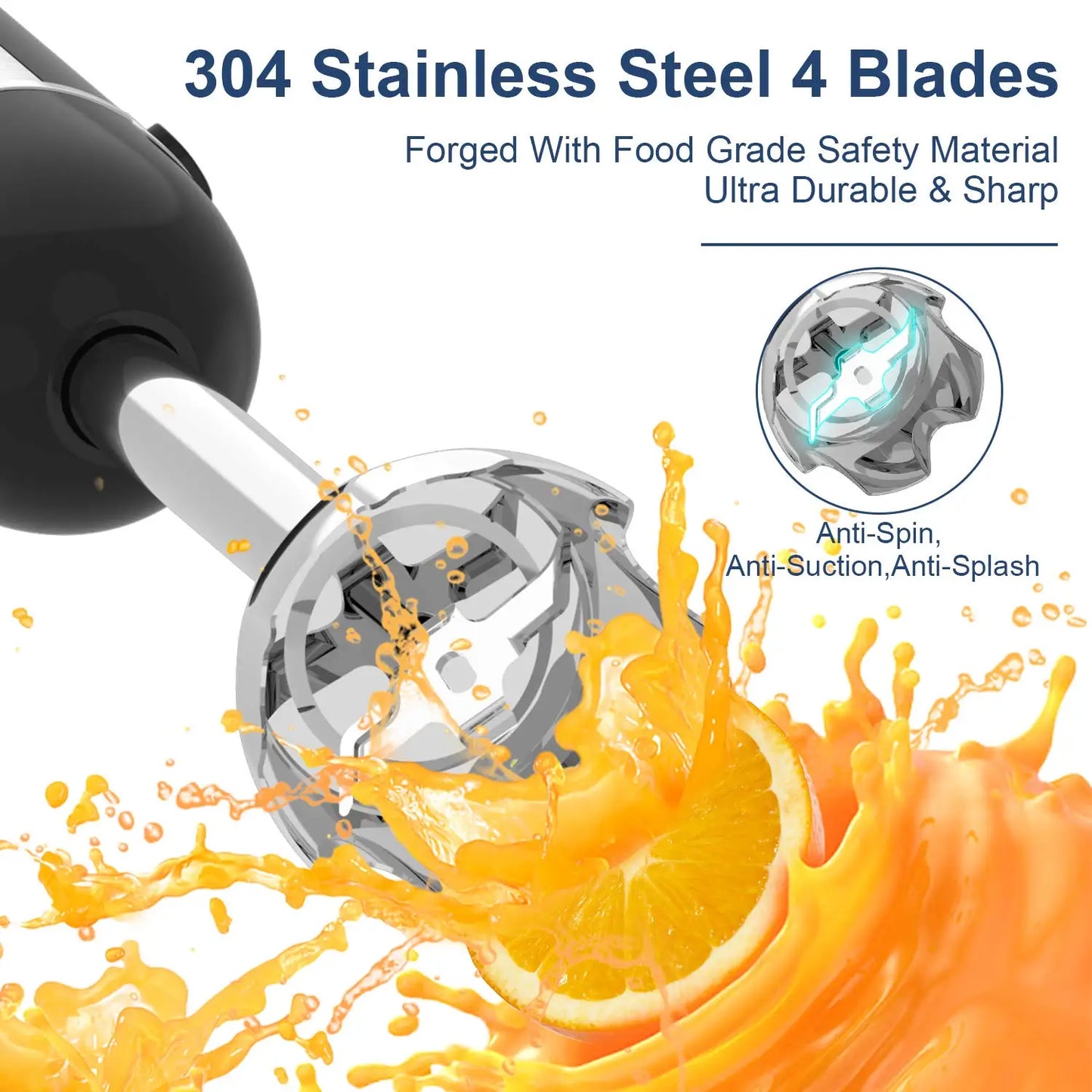 Powerful 4-in-1 Hand Blender