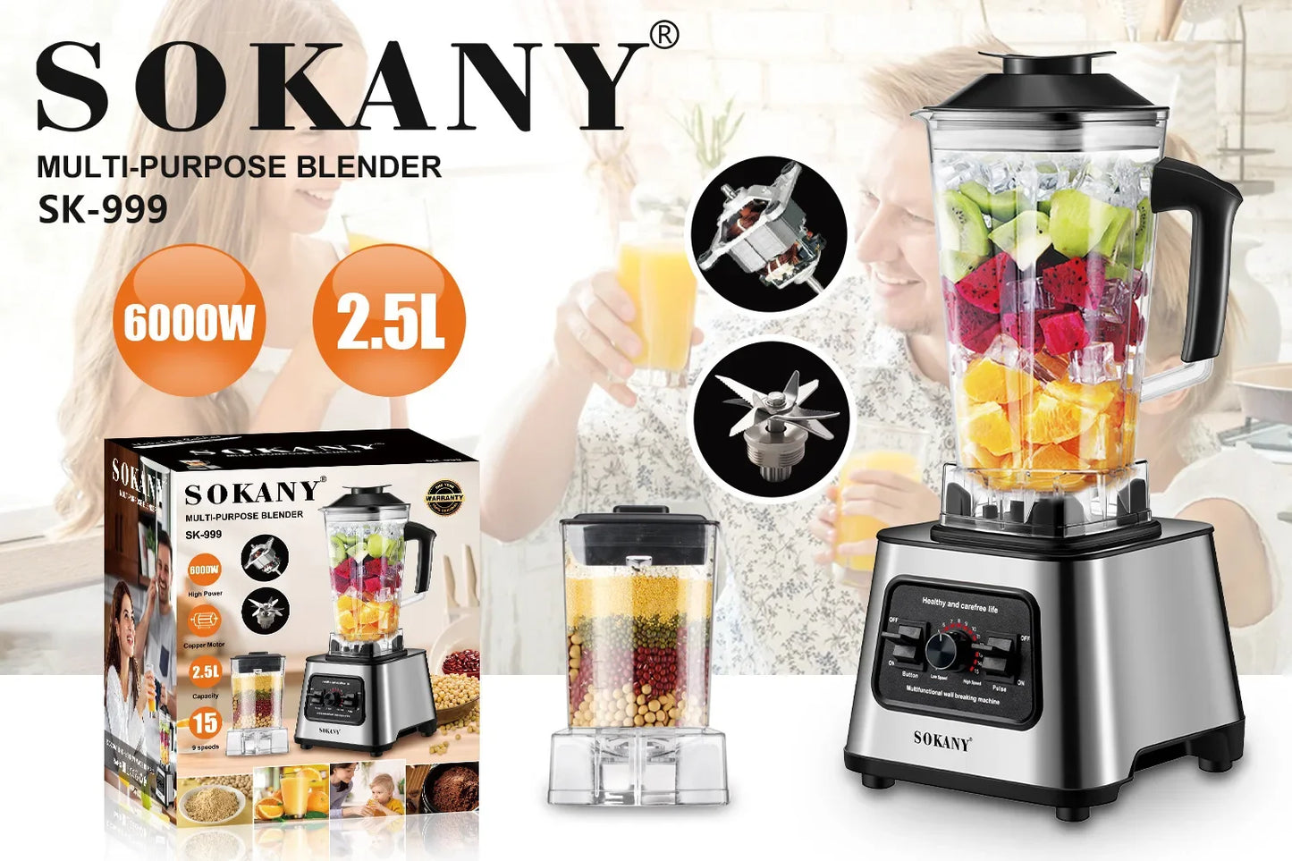 Professional Countertop Smoothie Blender