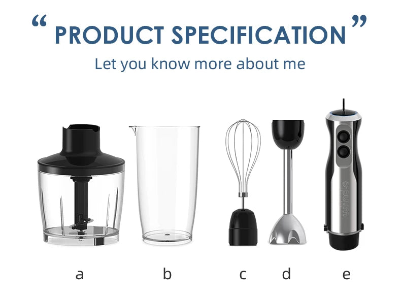 Powerful 4-in-1 Hand Blender