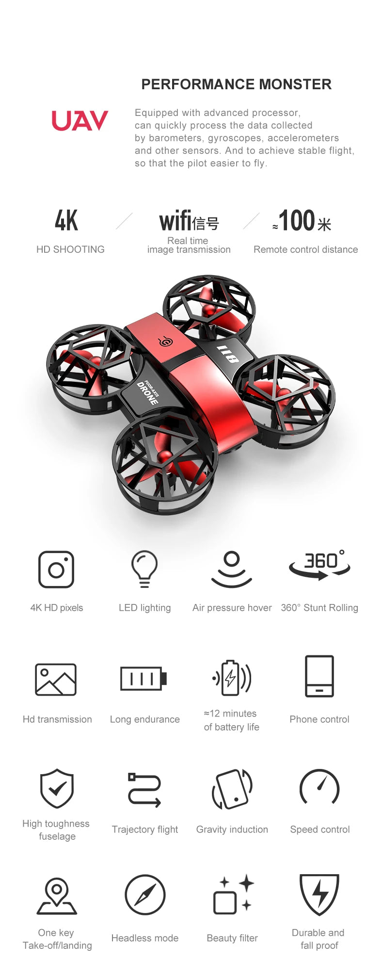 E88 4K Wide Angle Drone